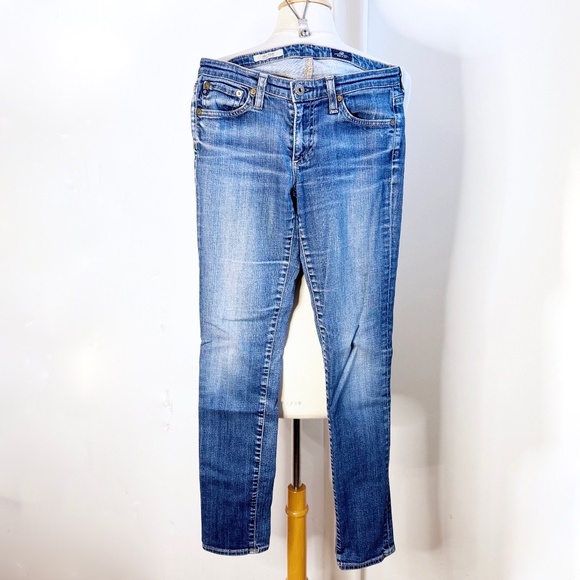 AG Adriano Goldschmied Women The Stilt Cigarette Leg Skinny Jeans Size 26R Blue - Picture 1 of 8